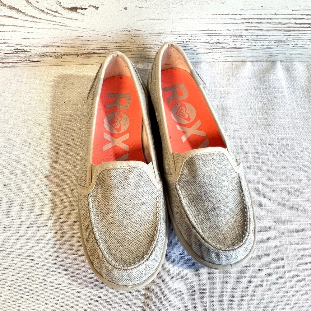 Roxy slip on shoes minnow gray size 7